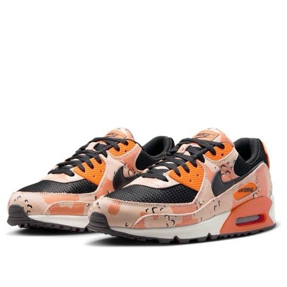 NEW Nike Air Max 90 "Camo Pack" Safety Orange IF1721-201 Men’s Size Multi